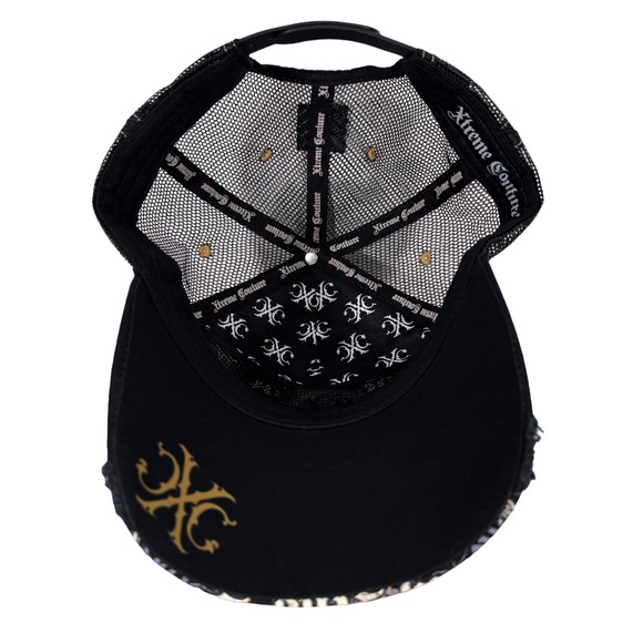 Xtreme Couture By Affliction Men's Trucker Hat Truth Style Biker Tattoos - Picture 3 of 6